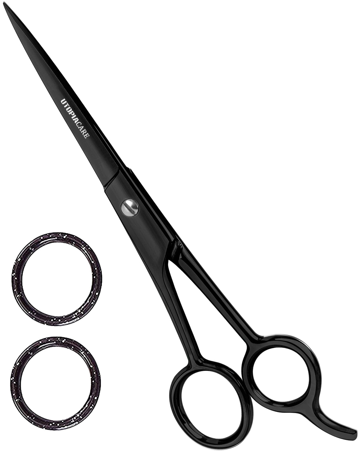 Utopia Care Hair Cutting and Hairdressing Scissors 6.5 Inch, Premium Stainless Steel shears with smooth Razor & Sharp Edge Blades, for Salons, Professional Barbers, Black