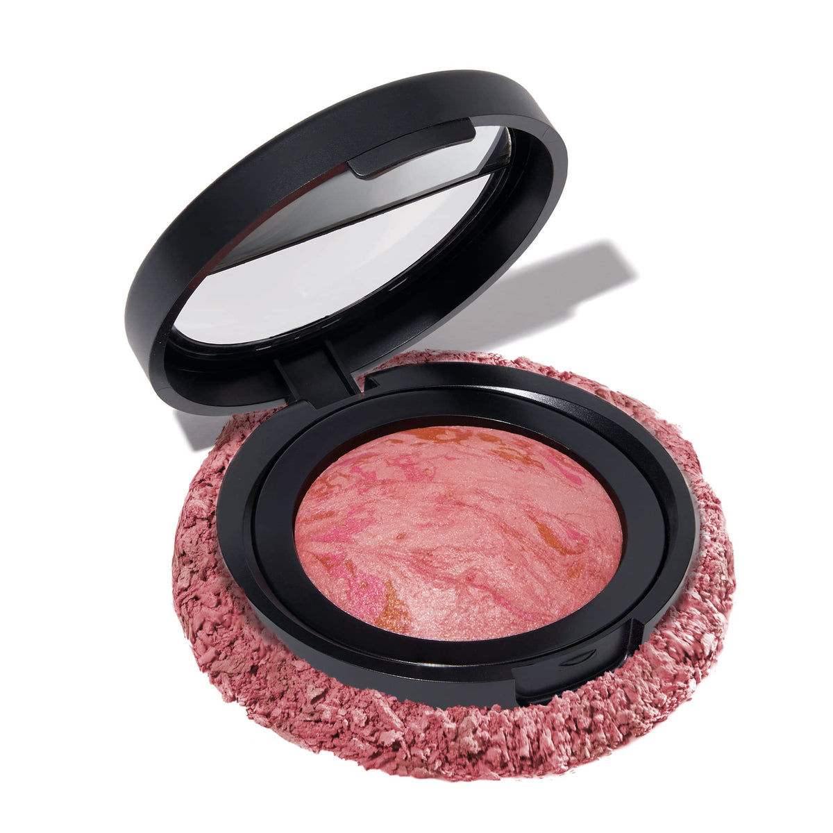 LAURA GELLER NEW YORK Baked Blush-n-Brighten Marbleized Blush for Cheeks - Pink Buttercream - Natural Finish - Buildable Color