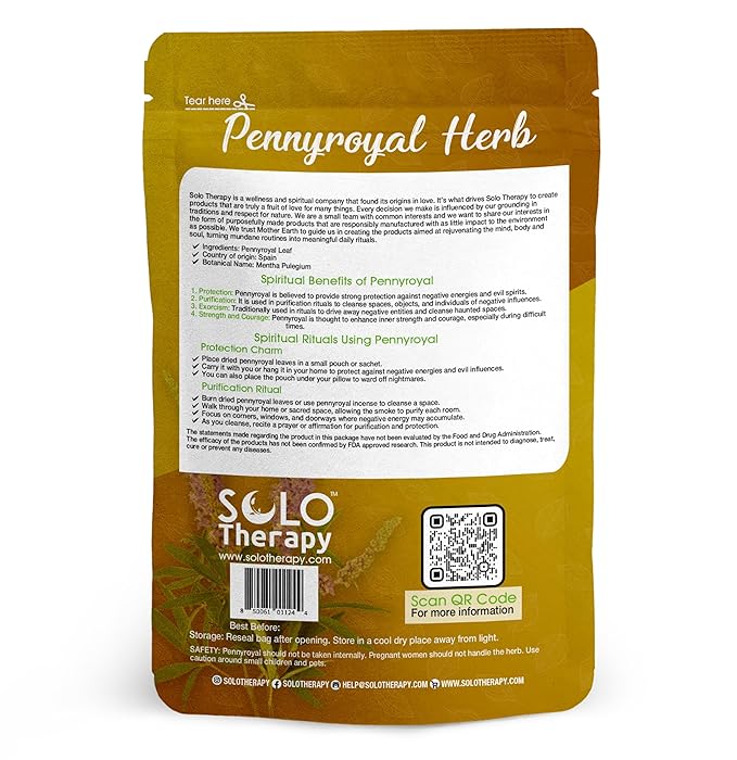 Pennyroyal Herb 28 Grams - Pennyroyal Herb Cut and Sifted - Pennyroyal Dried Herb - Mentha pulegium Resealable Bag (Pennyroyal Herb)