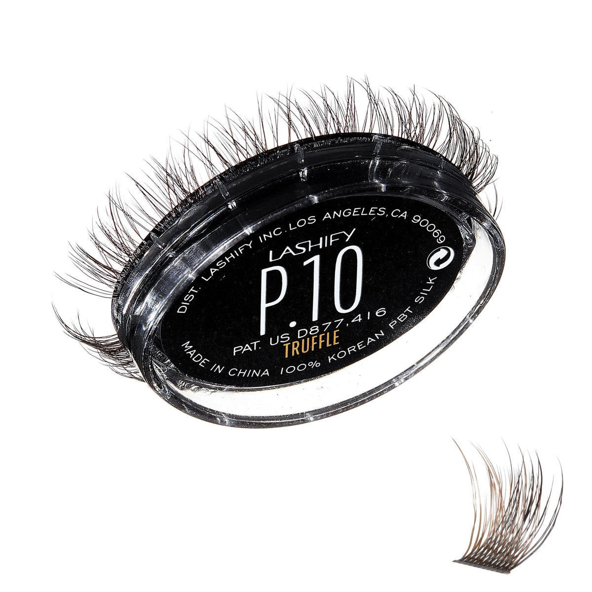 Lashify Plushy 10mm Gossamer Lashes in Truffle Color, Easy DIY False Lashes for a Voluminous Yet Still Natural Look