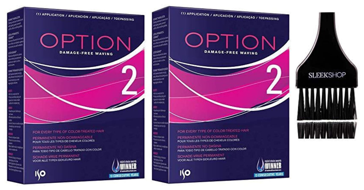 herr Option 2 Perm, Damage-Free Waving Hair Curls Coils (Pack of 3) - Natural, Color-Treated Hair, Curly