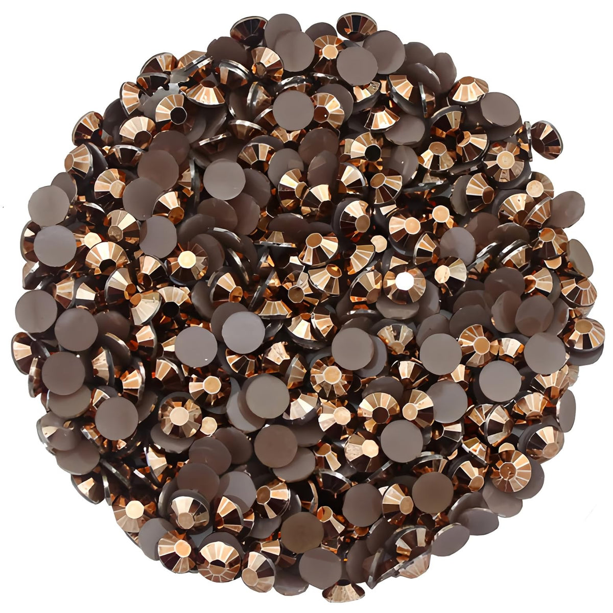 4500 Pcs SS6 2mm AB Flatback Rhinestones for Nails Art Crafts Glitter Round Shine Gems Crystals DIY Clothes Shoes (Bronze AB)