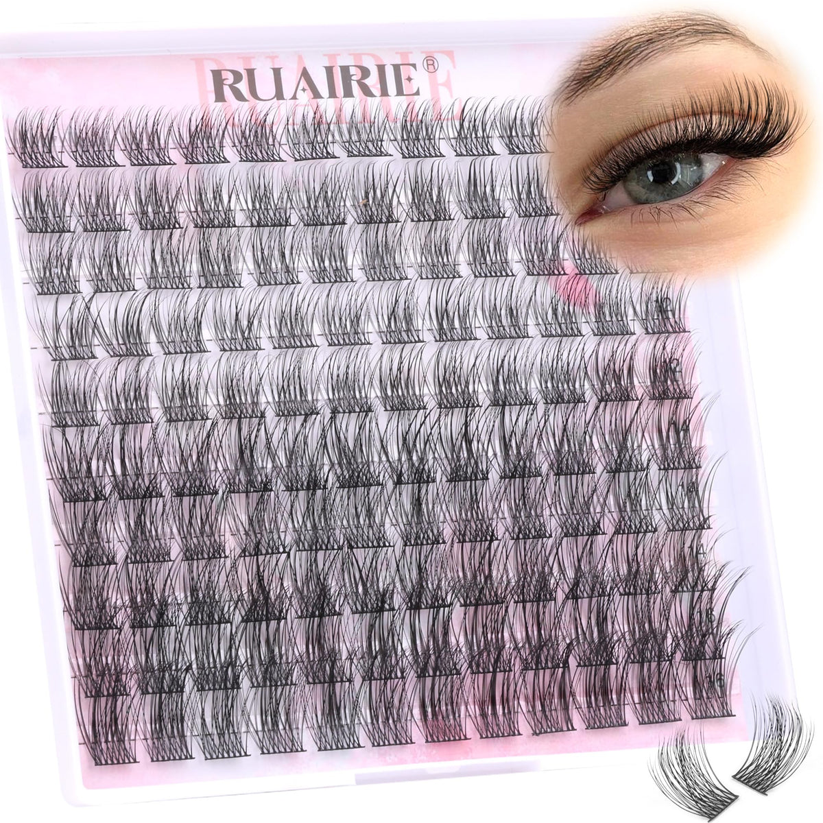 Lash Clusters Eyelash Extensions Wispy Eyelash Clusters Lash Extensions 120pcs Individual Lashes Natural D Curl Lash Clusters by Ruairie