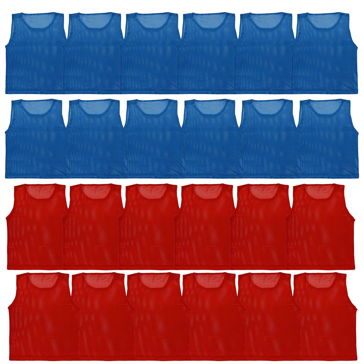 Athllete LITEMESH Pinnies Scrimmage Vests Team Practice Jersey for Child Youth (24 Jerseys) Lightweight Pennys