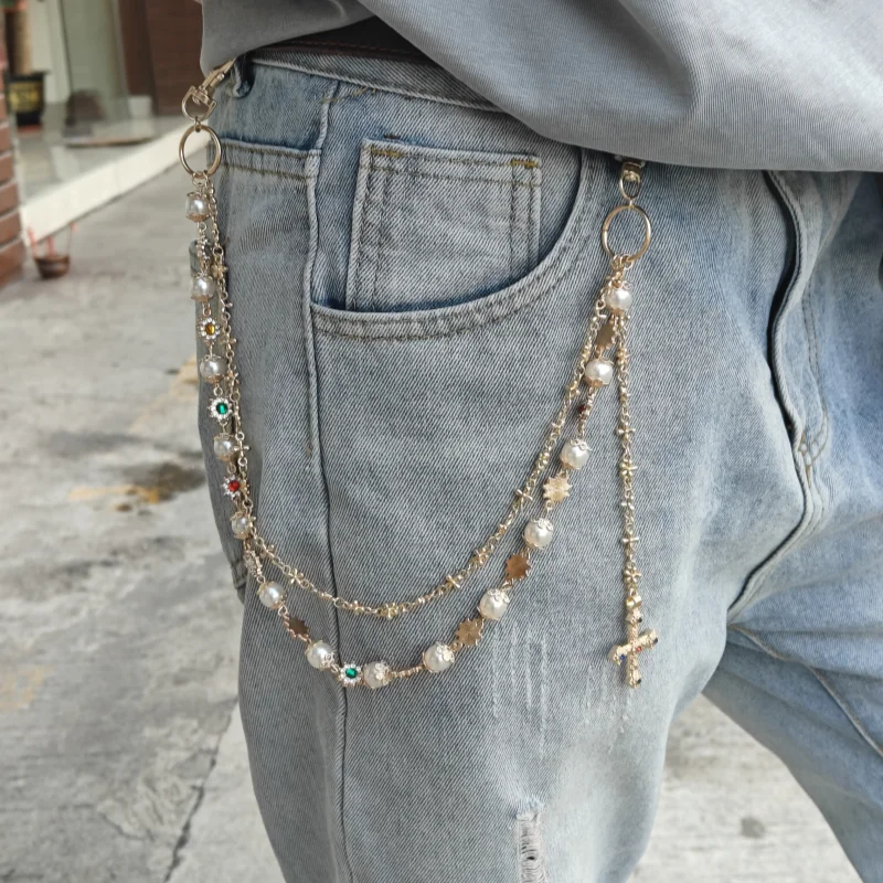 Trendy Pearl Keychain Minimalist Waist Jewelry