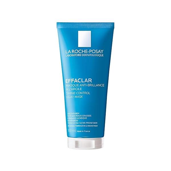 La Roche-Posay Effaclar Clarifying Clay Face Mask for Oily Skin, Unclogs Pores and Controls Shine Without Over-Drying, Packaging May Vary
