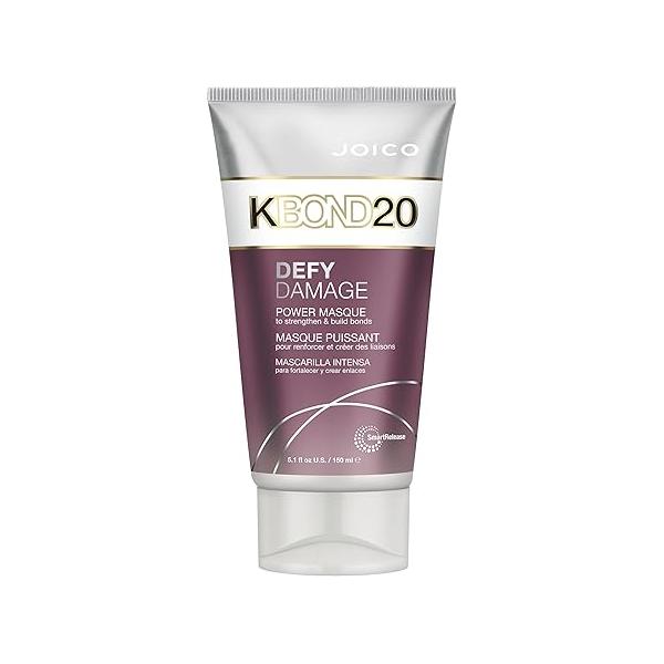 Joico Defy Damage KBOND20 Power Masque | For Stronger, Hydrated Hair Color-Safe Rebuild & Protect Bonds Paraben-Free Animal-Test Free Formula