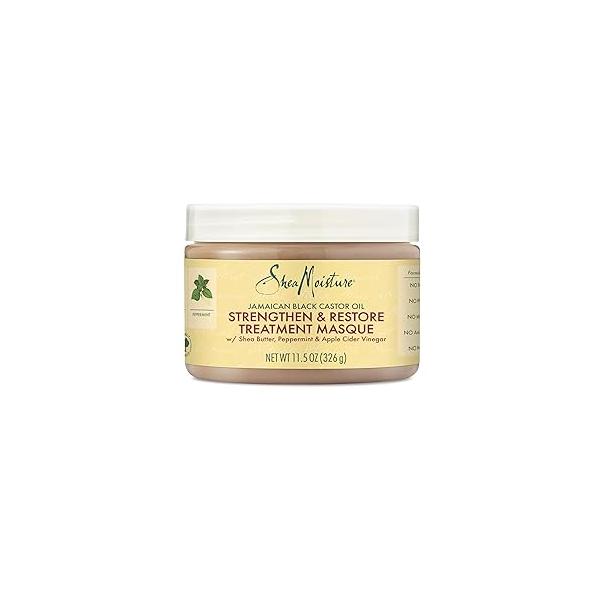 SheaMoisture Jamaican Black Castor Oil Treatment Masque For Dry Hair Paraben Free Mask 11.5 oz