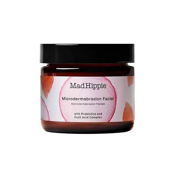 Mad Hippie MicroDermabrasion Facial - Exfoliating Face Scrub with Glycolic Acid, Mandelic AHA Complex & Hyaluronic 2.1 Fl Oz