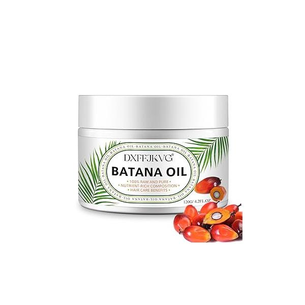 Raw Unrefined Batana Oil for Hair Growth, Enhances Thickness Men & Women (4.2 Fl Oz)