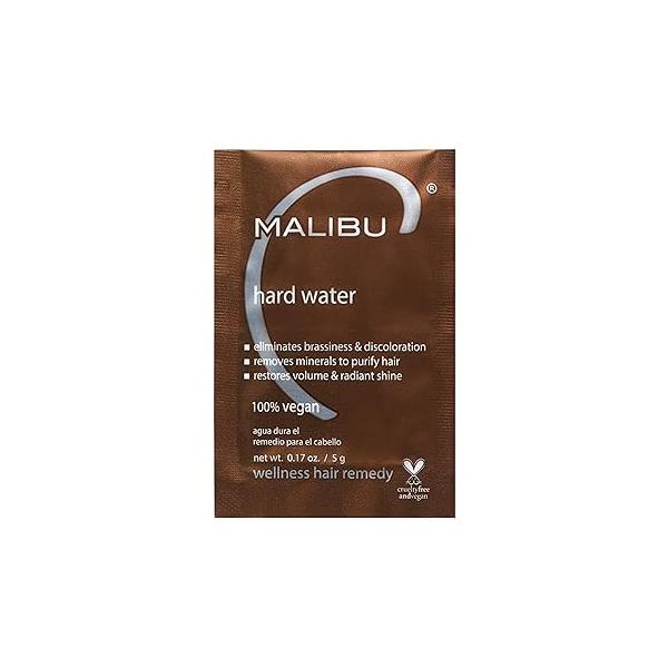Malibu C Hard Water Wellness Remedy - Removes Deposits & Impurities Contains Vitamin for Shiny, Vibrant Results Treatment