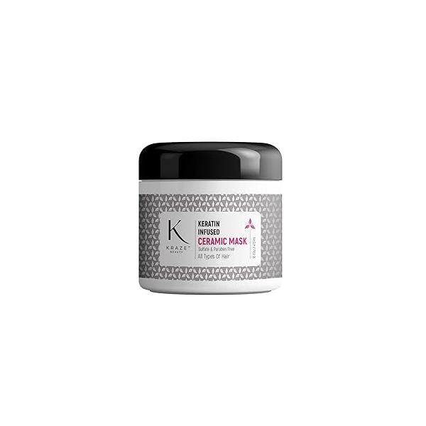 Ceramic Keratin Hair Mask - Hydrating Treatment for Dry, Damaged and Split Ends Deep Conditioning Repair 16 Fl.Oz