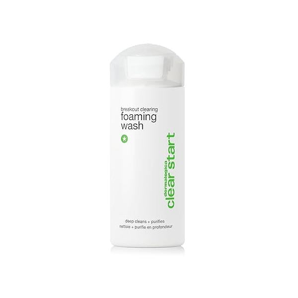 Dermalogica Clear Start Breakout Clearing Foaming Wash - Acne Face with Salicylic Acid & Tea Tree Oil Dive Into Pores to Clear, Soothe, Energize