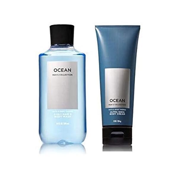 Bath & Body Works Men's Collection Ultra Shea Cream 2 in 1 Hair and Wash OCEAN.