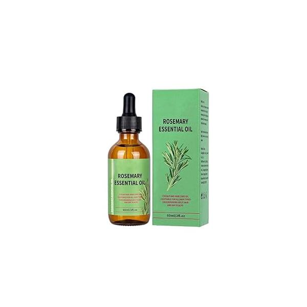 Organic Rosemary Oil for Hair Growth,Enriched with Rice Water Extract, Biotin, Ginseng Caffeine&vanilla essential & Scalp Treatment All Types,Women&Men 1.69 oz