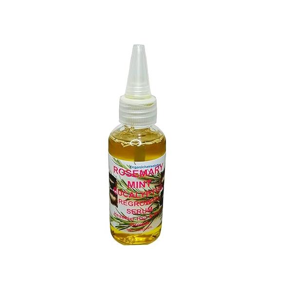 Rosemary Mint Eucalyptus Solution for Thicker, Longer & Fuller Hair - Nourishing Oil Split Ends, Dry Scalp, and All Types 2 fl oz