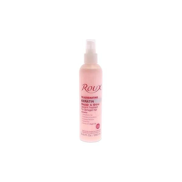 Roux Argan Oil Keratin Repair & Shine Leave in Treatment, Rejuvinating Formula for Damaged Hair, 8.45 Fl Oz