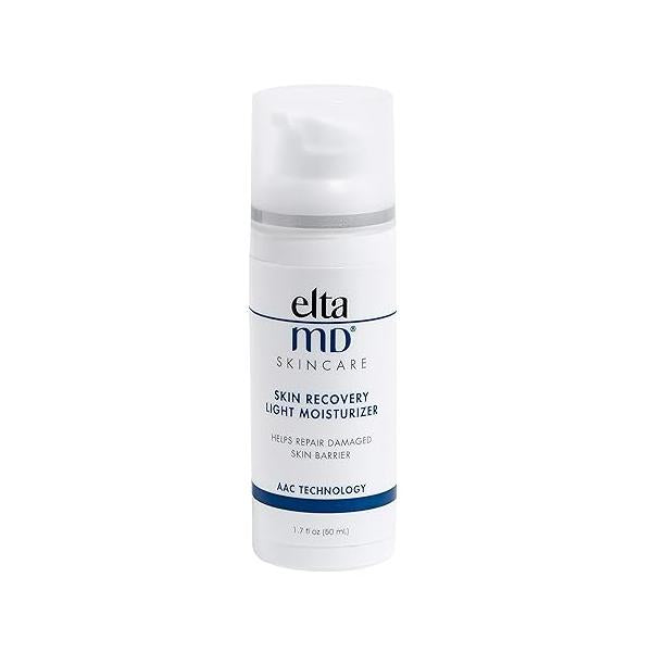EltaMD Skin Recovery Light Face Moisturizer for Dry Skin, Oil Free and Acne Prone Care, 1.7 oz Pump