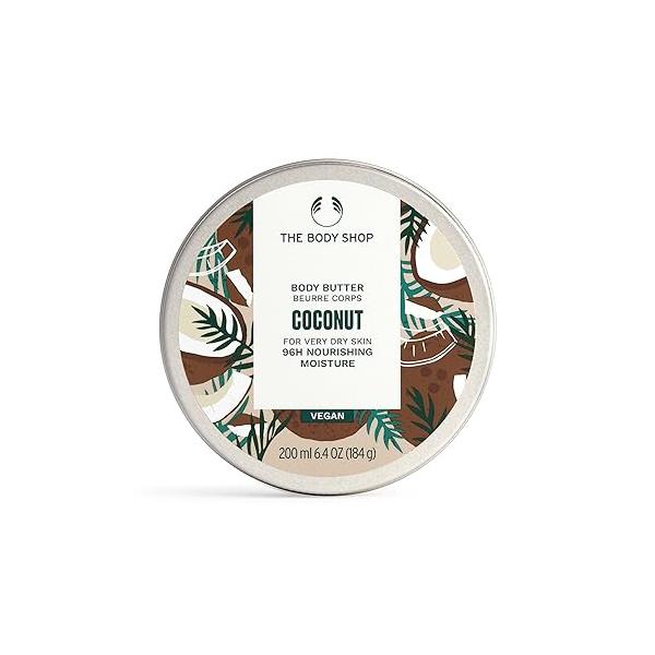 The Body Shop Coconut Butter - Nourishing & Moisturizing Skincare for Very Dry Skin Vegan 6.4 Oz