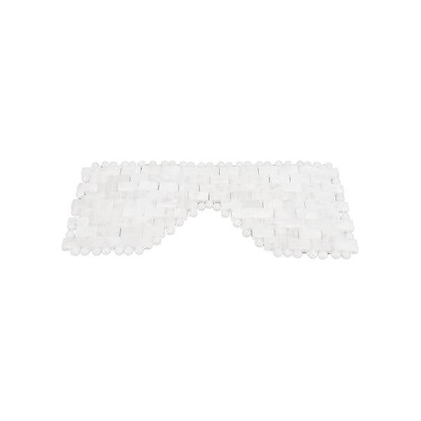 Quartz Sleep Mask White Jade Stones Anti Wrinkle Massage Eye