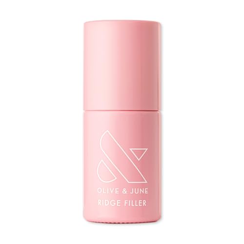 Olive & June Ridge Filler | Smoothing Nail Base Coat for Ridges | Vitamin E & Silica Formula | Smooth, Flawless Canvas for Polish | Vegan & Cruelty-Free | Salon-Quality Mani at Home (0.46 fl oz)