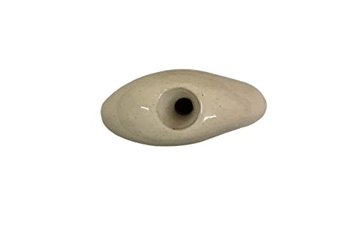 Ceramic Smoke Stone Hand Rolled Unfiltered Cigarette Holder Black Staffordshire Bull Terrier