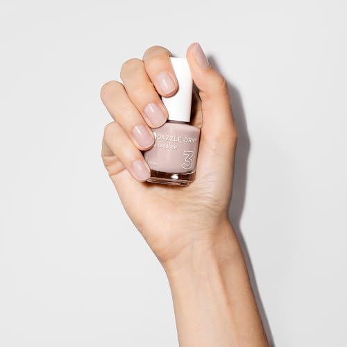 Dazzle Dry Nail Lacquer (Step 3) - Chiffon Moment Lacquer - A sheer warm taupe. Sheer cream. (0.5 fl oz)