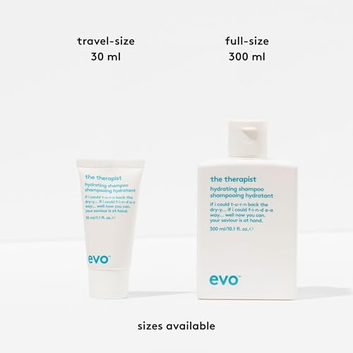 EVO The Therapist Hydrating Shampoo - Hydrates, Strengthen and Softens Whilst Improving Shine - Protects Colour Treated Hair, Helps to Detangle