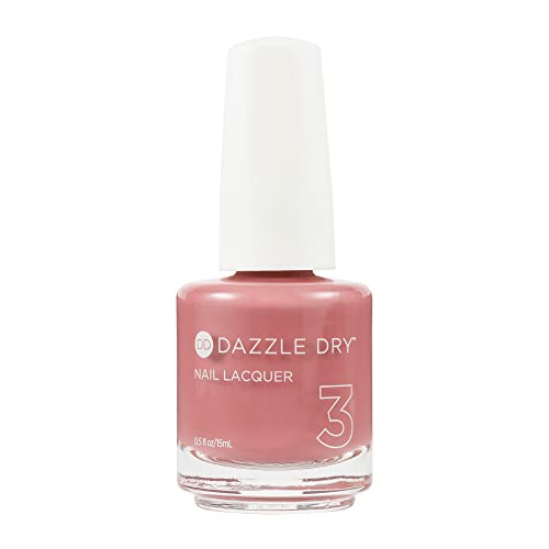 Dazzle Dry Nail Lacquer (Step 3) - Heart's Caress - A medium dusty rose. Full coverage cream. (0.5 fl oz)