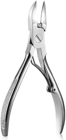 Podiatrist Nail Clippers, Professional Thick & Ingrown Toenail Clippers for Men & Seniors,Pedicure Clippers Toenail Cutters, Super Sharp Curved Blade Grooming Tool