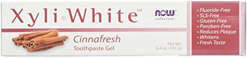 Now Foods Xyliwhite Cinnafresh Toothpaste Gel 6.4 Ounces (Pack of 4)
