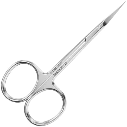 STALEKS Pro Expert 50 Type 3 Cuticle Scissors – Premium Quality Manicure Scissors – Stainless Steel Curved Scissors for Cuticles – Long Lasting Beauty Scissors for Cuticle Nail Care