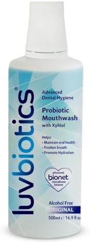 Luv Biotics Mouthwash with Oral Probiotics, Xylitol & Aloe Vera - 500ml