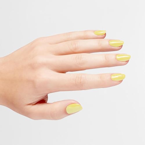 OPI Infinite Shine Never Leavin' Blue | Opaque Dark Blue Crème Long Wear Gel Like Nail Polish | Vegan, Long Lasting, Streak Free