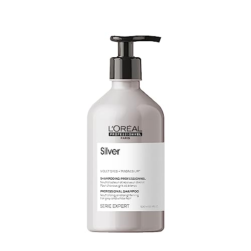 L'Oréal Professionnel Paris Color Depositing Purple Shampoo - Neutralizes Unwanted Yellow Tones For Natural, Color-Treated or Bleached, White & Blonde Hair
