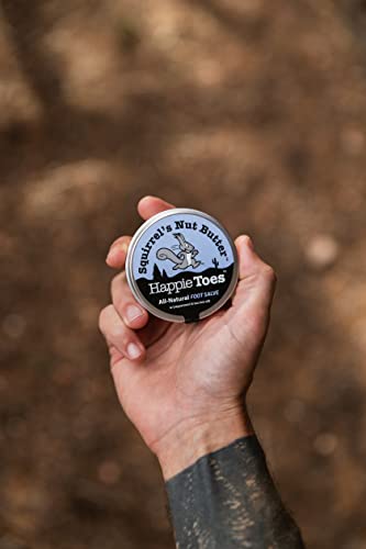 Squirrel's Nut Butter Happie Toes 2.0 oz Tin, Foot Care & Blister Prevention