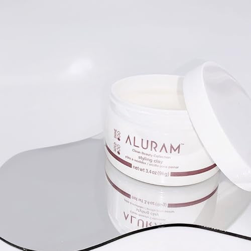 ALURAM Hair Styling Clay, Soft Satin Finish, Clean Beauty Haircare for All Hair Types, 3.4 Fl Oz