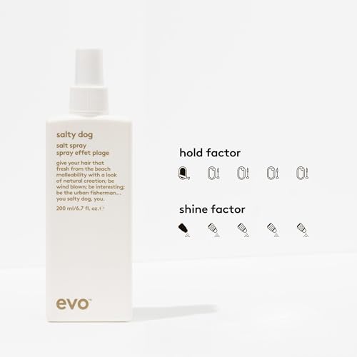 EVO Salty Dog Salt Spray - Hair Texture & Volume Spray - Beach Textured Hair, Natural Matte Finish