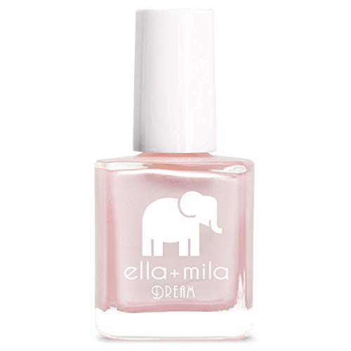 ella+mila Dream Collection - My Fantasy Fast Drying Nail Polish - Pearly Pale Pink Vegan Nail Polish - Chip Resistant 17 Free Nail Polish with Metallic Finish