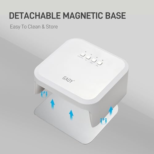 GAOY UV Light for Gel Nails, Professional Nail Dryer with Infrared Sensor and 3 Timers, Fast Curing Lamp for Salon and Manicure Art at Home, White
