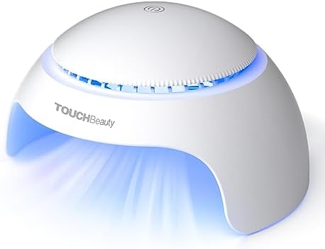 TOUCHBeauty Nail Dryer for Kids Teens Beginners: LED Fan & Light, Safe, Battery Powered, Non-Hands Tanned Version (TB-2130)