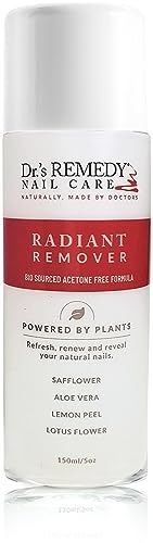 Dr.'s Remedy Organic Nail Polish Remover - Natural and Plant-Based Strengthener for Nails and Cuticles Nontoxic Moisturizing and Hydrating Non-irritating