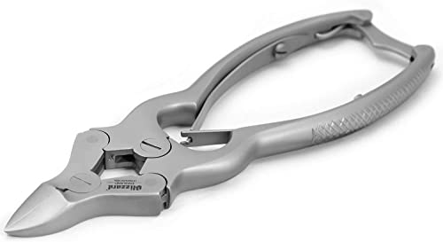 Toenail Clippers by Blizzard - Podiatrist Double Action Mycotic Nail Nipper - 6 inch Cantilever Nail Cutter German Forged Heavy Duty - Double Spring Model