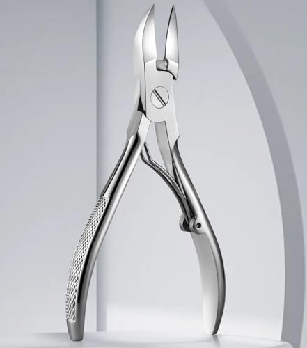 Podiatrist Nail Clippers, Professional Thick & Ingrown Toenail Clippers for Men & Seniors,Pedicure Clippers Toenail Cutters, Super Sharp Curved Blade Grooming Tool