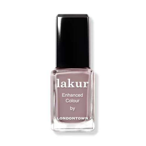 LONDONTOWN lakur Nail Polish - Chip-Resistant, Non-Toxic, Conditions & Hydrates Nails | Nude Brown, .40 fl oz