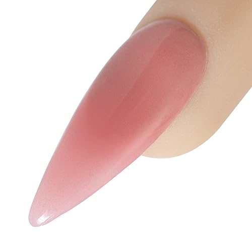 Young Nails Acrylic Cover Powder - Self-Leveling Acrylic Nail Powder, Clear Nude Pink White Acrylic Powder for Nail Extenstion, Professional Grade, Superior Adhesion, Color - Flamingo, 45g