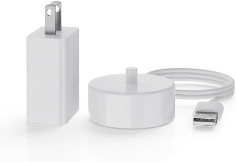 Electric Toothbrush Charger Base Waterproof Compatible with Philips Sonicare 5300 4100 3100 2100 1100 Series HX3681 HX3661 HX3641 Rechargeable Power Brush Replacement Battery USB Charging Stand- White