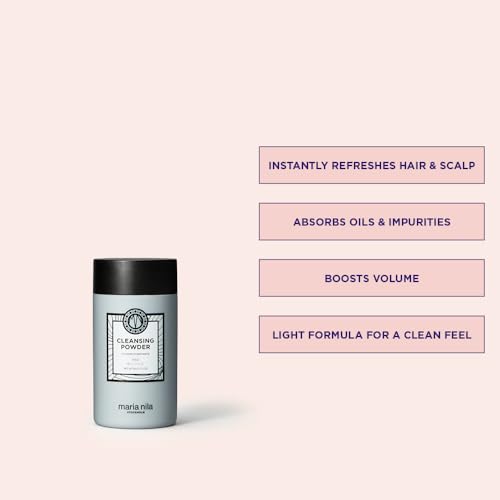 Maria Nila Cleansing Powder, Refreshes Hair & Scalp, Absorbs fats, oils & product residue, 100% Vegan & Sulfate/Paraben free
