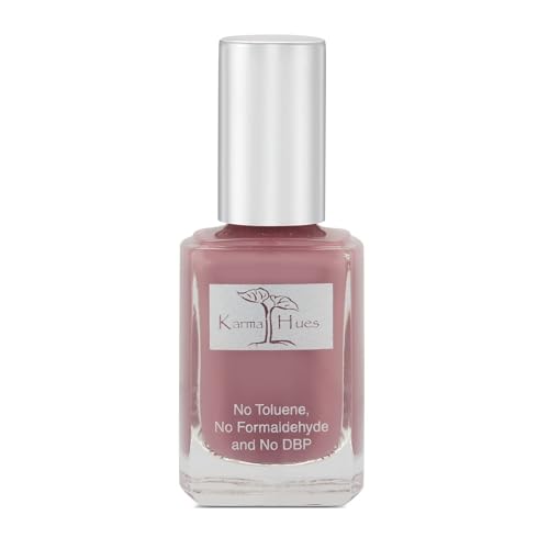 Karma Naturals Nail Polish – Non-Toxic, Vegan & Cruelty-Free (WINE O'CLOCK, 0.43 fl oz)