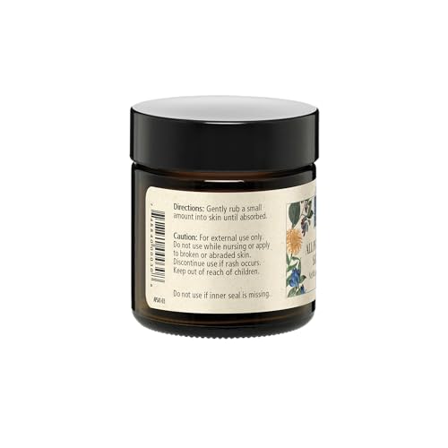 Wise Woman Herbals All-Purpose Salve, Herbal Balm with Calendula & Comfrey, Soothes Dry, Irritated Skin, Postpartum Skin Care, Nourishing Skin Support for All Ages, Non-GMO, 1 oz Jar